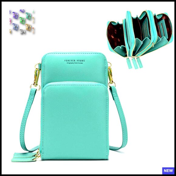 Handbags - Mini Crossbody Bag with Guitar Strap Faux Leather Chic Small Purse Women